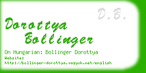 dorottya bollinger business card